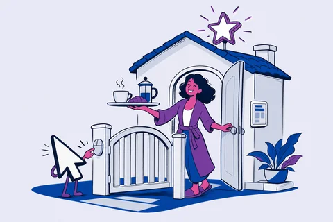 Illustrazione siti web per b&b