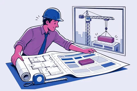 Illustrazione siti web per geometri