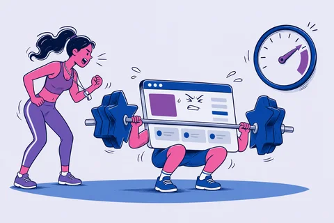 Illustrazione siti web per palestre