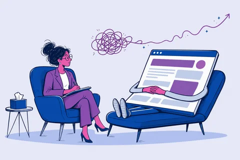Illustrazione siti web per psicologi